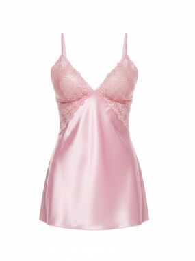 Sexy Pink Teddy Elegant Lingerie Sleepwear Nightie